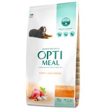 Optimeal Dog Puppy Large Breed Сухий корм для цуценят великих порід з індичкою