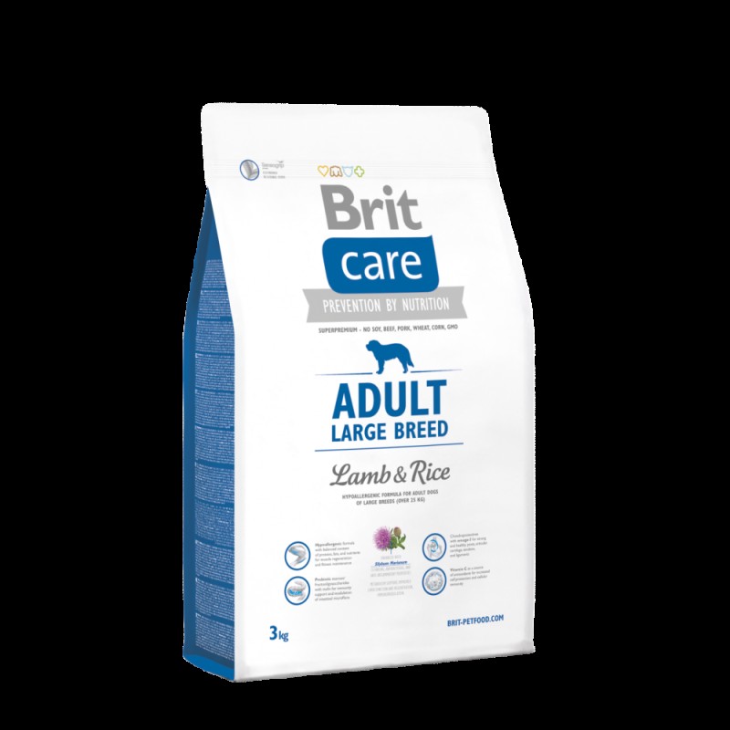 Brit Care Dog Adult Large Breed Lamb and Rice Сухий корм для дорослих собак великих порід з ягнятком та рисом
