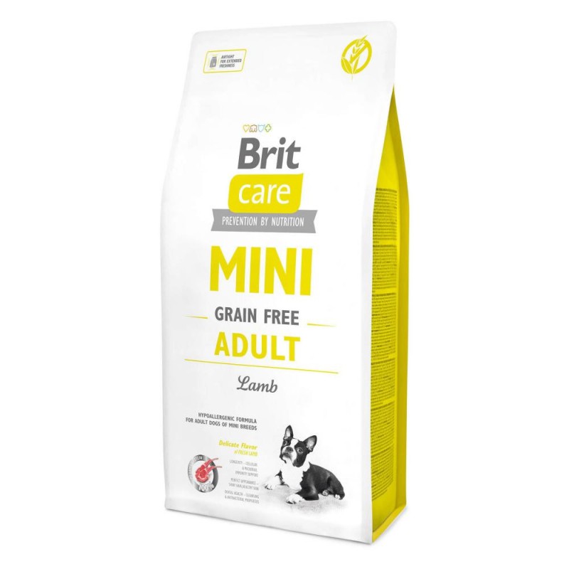 Brit Care Grain-Free Dog Adult Mini Lamb Беззерновий сухий корм для дорослих собак дрібних порід з ягням