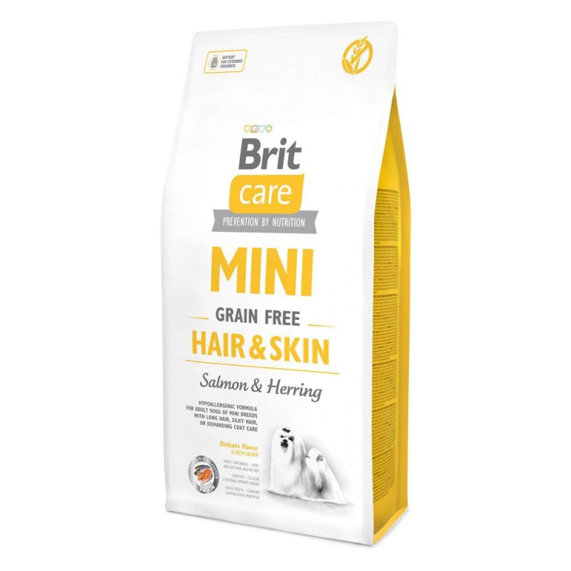 Brit Care Grain-Free Dog Adult Mini Hair and Skin Беззерновий сухий корм для дорослих собак дрібних порід