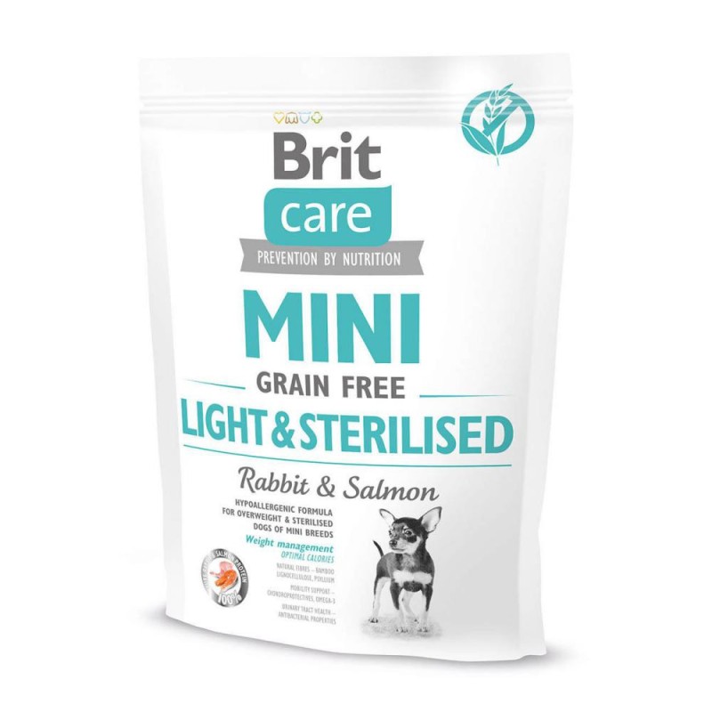 Brit Care Grain- Free Dog Adult Mini Light and Sterilised Беззерновий сухий корм для стерилізованих собак дрібних порід