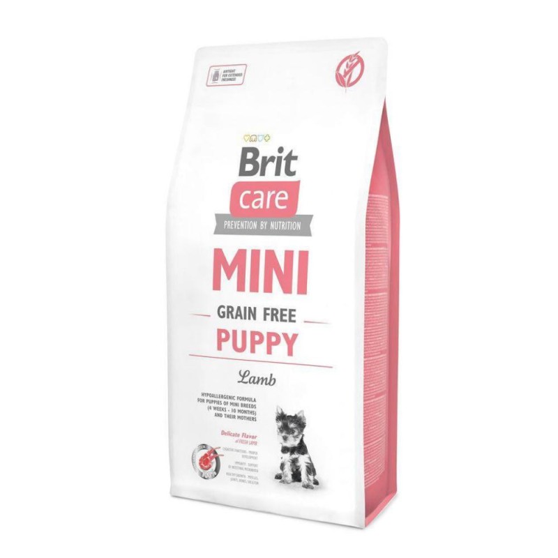 Brit Care Grain-Free Dog Puppy Mini Lamb Беззерновий сухий корм для цуценят дрібних порід з ягнятком