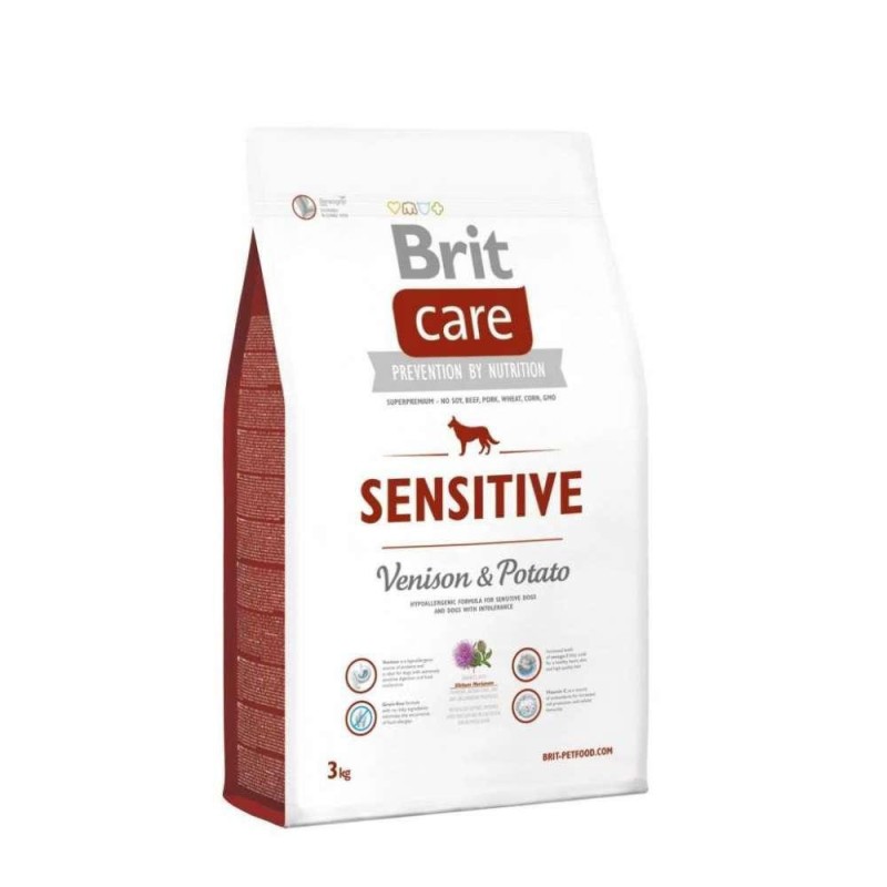 Brit Care Dog Adult Sensitive Venison and Potato Сухий корм для дорослих собак з чутливим травленням з оленіною та картоплею