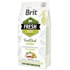 Brit Fresh Adult Active Run and Work Беззерновий сухий корм для дорослих активних собак з качкою та пшоном
