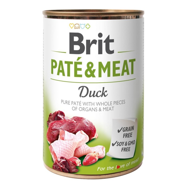Brit Pate and Meat Duck Консерви для дорослих собак з качкою
