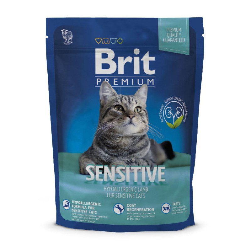 Brit Premium Cat Adult Sensitive Сухий корм для дорослих кішок з чутливим травленням