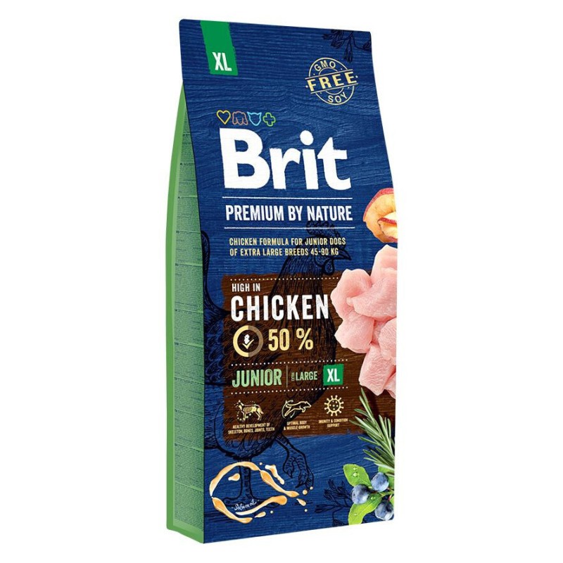 Brit Premium Dog Junior XL Chicken Сухий корм для цуценят гігантських порід із куркою