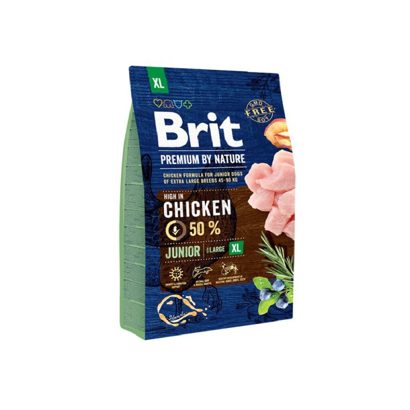 Brit Premium Dog Junior XL Chicken Сухий корм для цуценят гігантських порід із куркою