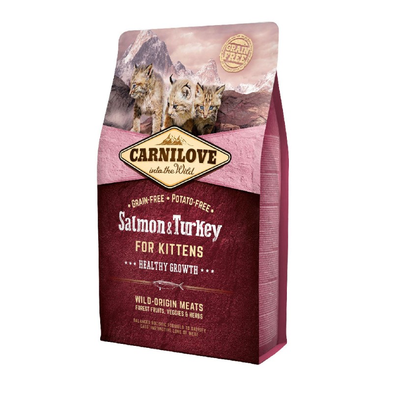 Carnilove Cat Kitten Salmon and Turkey Беззерновий сухий корм для кошенят з лососем та індичкою