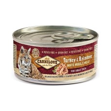 Carnilove Cat Adult Turkey and Reindeer Консерви для дорослих кішок з індичкою та північним оленем
