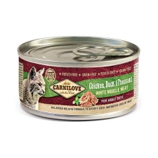 Carnilove Cat Adult Chicken Duck and Pheasant Консерви для дорослих кішок з куркою качкою та фазаном