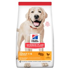 Hills Science Plan Canine Adult Light Large Breed Chicken Сухий корм для дорослих собак великих порід з ожирінням з куркою
