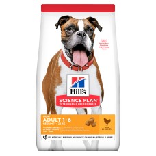 Hills Science Plan Canine Adult Light Medium Breed Chicken Сухий корм для дорослих собак середніх порід з ожирінням з куркою