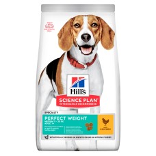Hills Science Plan Canine Adult Perfect Weight Medium Breed Chicken Сухий корм для дорослих собак середніх порід з ожирінням з куркою