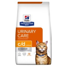 Hills Prescription Diet Feline c/d Urinary Care Multicare Chicken Лікувальний корм для дорослих кішок при сечокам'яній хворобі з куркою