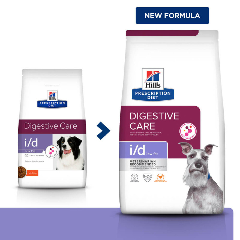 Hills Prescription Diet Canine i/d Low Fat Digestive Care Лечебный корм для взрослых собак при нарушении пищеварения