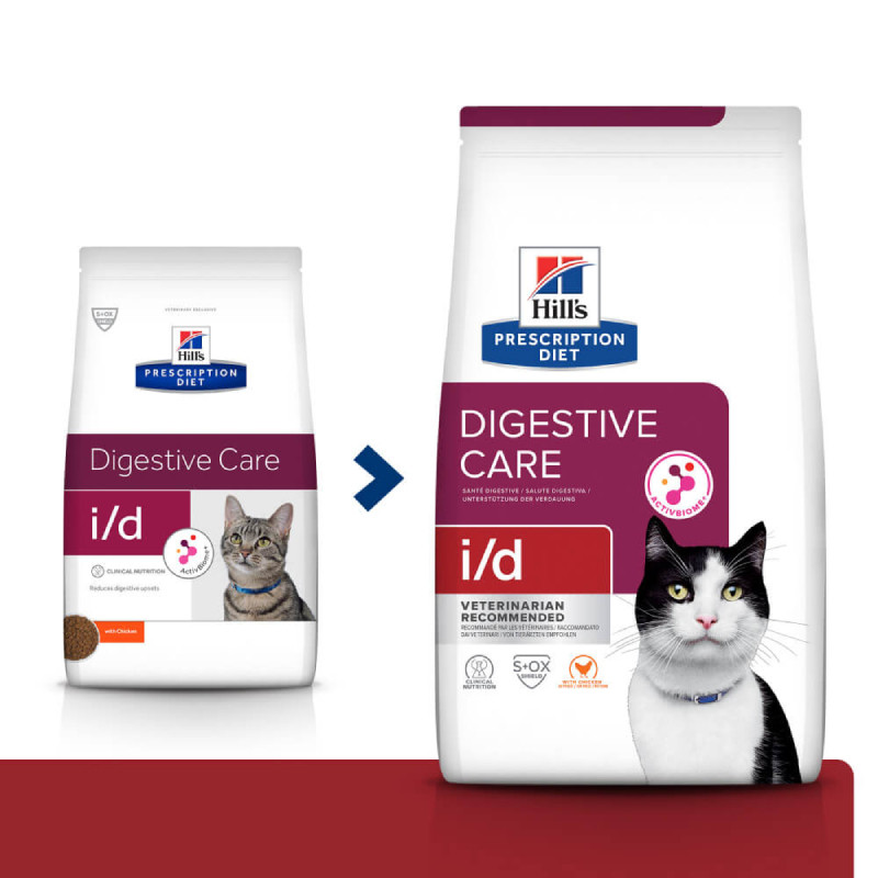 Hills Prescription Diet Feline i/d Digestive Care Лікувальний корм для дорослих кішок з чутливим травленням