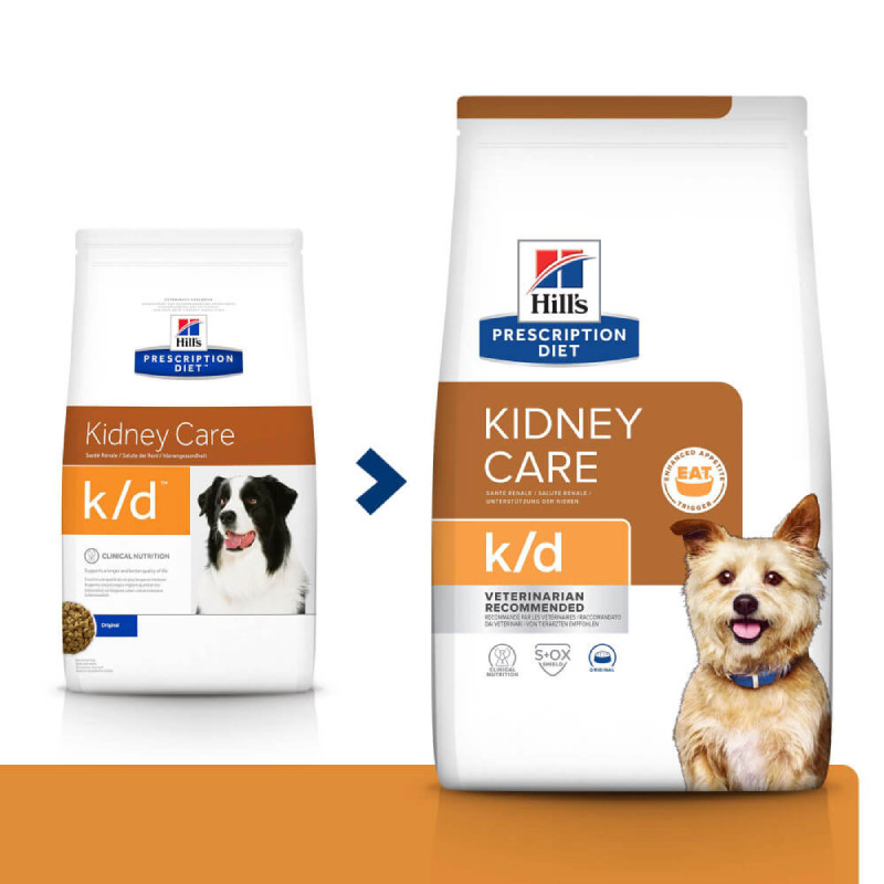 Hills Prescription Diet Canine k/d Kidney Care Лечебный корм для взрослых собак при заболеваниях почек