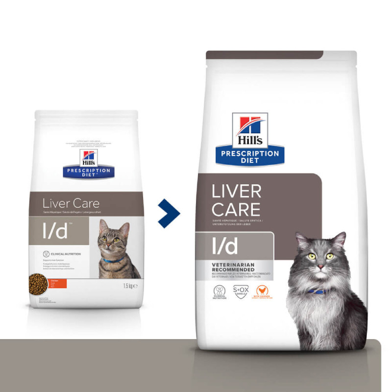 Hills Prescription Diet Feline l/d Liver Care Лікувальний корм для дорослих кішок при захворюваннях печінки