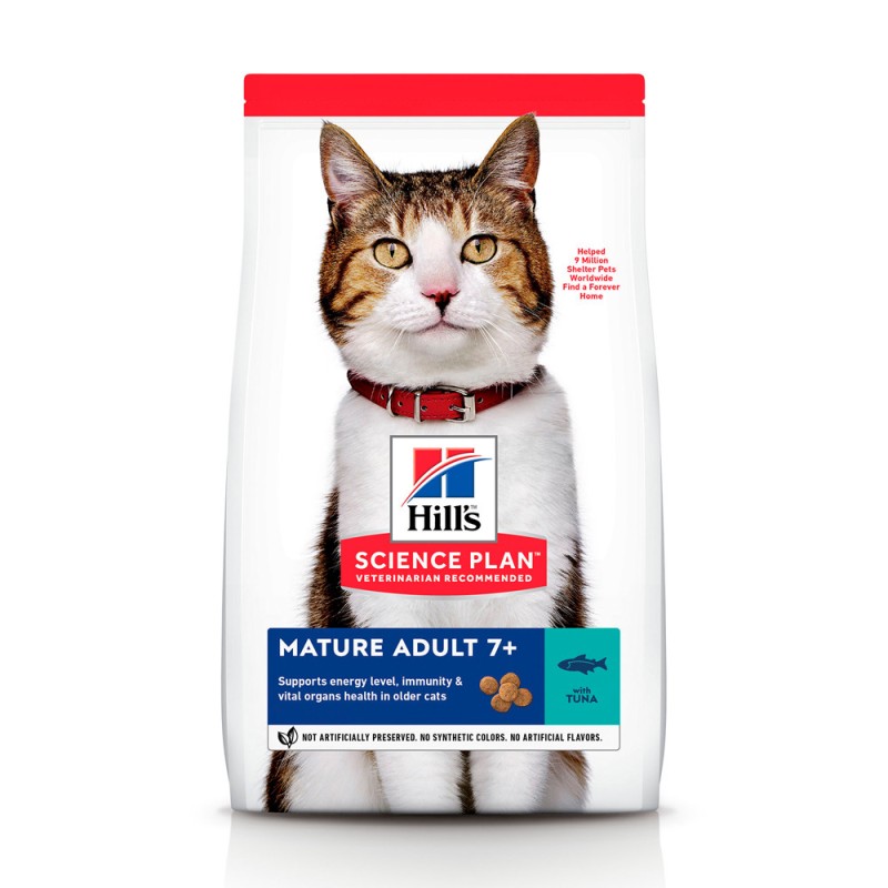 Hills Science Plan Feline Mature Adult 7+ Tuna Сухий корм для кішок з тунцем