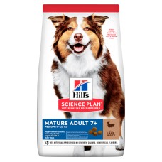 Hills Science Plan Canine Adult Medium Breed Mature 7+ Lamb and Rice Сухий корм для літніх собак середніх порід з ягнятком та рисом