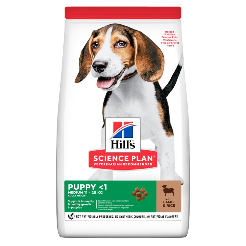 Hills Science Plan Canine Puppy Medium Breed Lamb Сухий корм для цуценят середніх порід з ягням