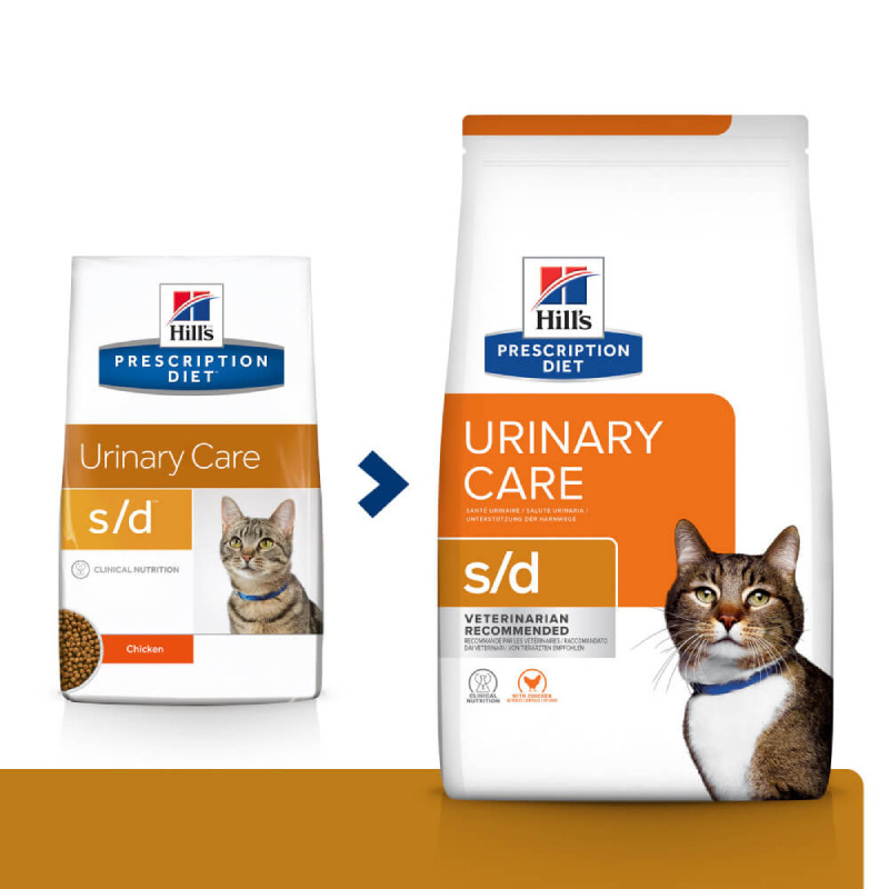 Hills Prescription Diet Feline s/d Urinary Care Chicken Лікувальний корм для дорослих кішок при сечокам'яній хворобі з куркою