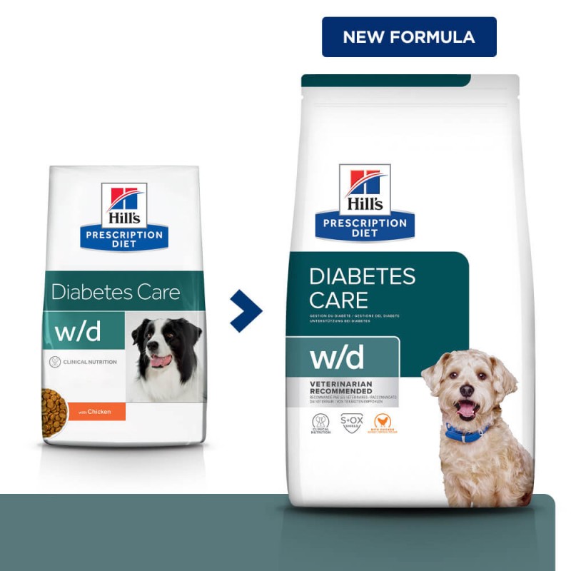 Hills Prescription Diet Canine w/d Digestive Weight Diabetes Management Лікувальний корм для дорослих собак при цукровому діабеті та ожирінні
