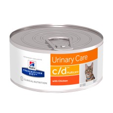 Hills Prescription Diet Feline Adult c/d Urinary Care Multicare Консерви для дорослих кішок при захворюванні сечовидільної системи з куркою