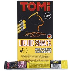 TOMi Liquid Snack Poultry Liver & Biotin Рідкі ласощі для дорослих кішок з птицею та печінкою з біотином