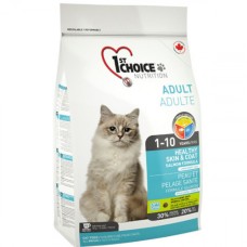 1st Choice Adult Cat Healthy Skin and Coat Сухий корм для дорослих кішок з лососем