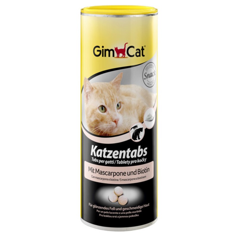 GimCat Katzentabs Вітаміни для кішок зі смаком маскарпоне та біотином