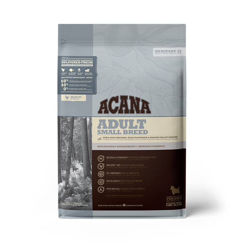 Acana Heritage Adult Small Breed Сухий корм для дорослих собак дрібних порід