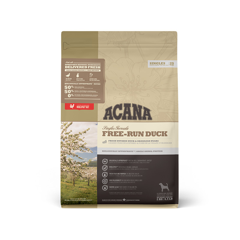 Acana Singles Free-Run Duck Сухий корм для собак усіх порід та вікових груп