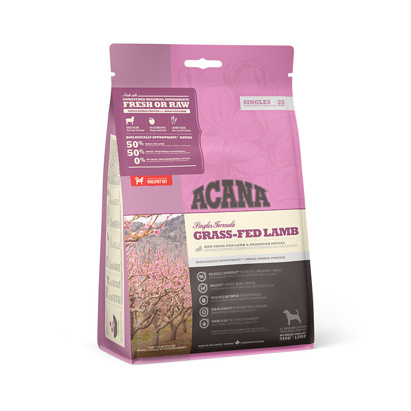 Acana Singles Grass-Fed Lamb Сухий корм для собак усіх порід та вікових груп
