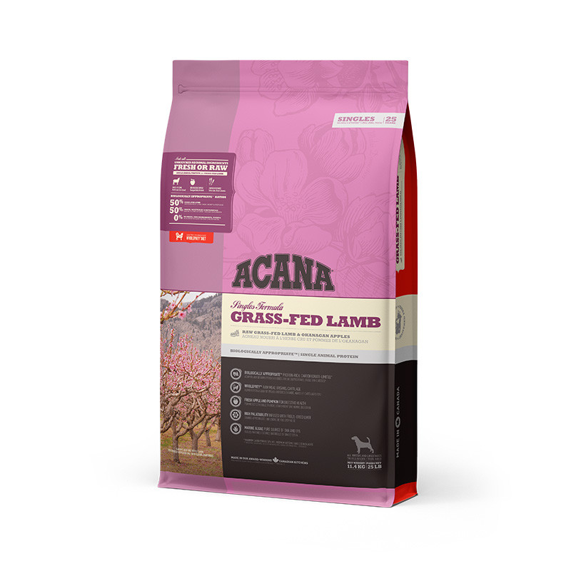 Acana Singles Grass-Fed Lamb Сухий корм для собак усіх порід та вікових груп