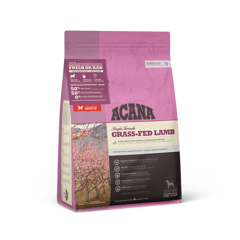 Acana Singles Grass-Fed Lamb Сухий корм для собак усіх порід та вікових груп