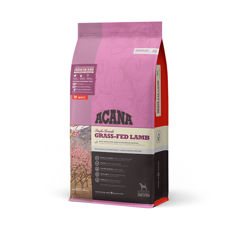 Acana Singles Grass-Fed Lamb Сухий корм для собак усіх порід та вікових груп