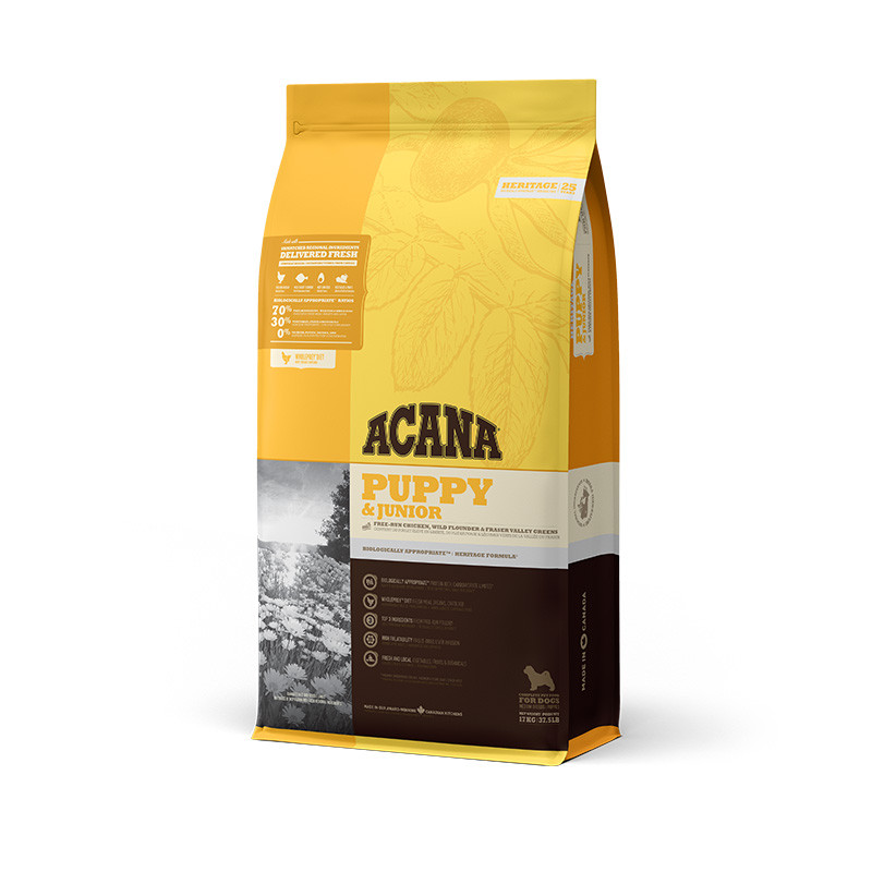 Acana Heritage Puppy and Junior Сухий корм для цуценят середніх порід