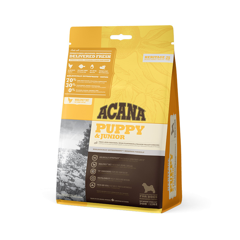 Acana Heritage Puppy and Junior Сухий корм для цуценят середніх порід
