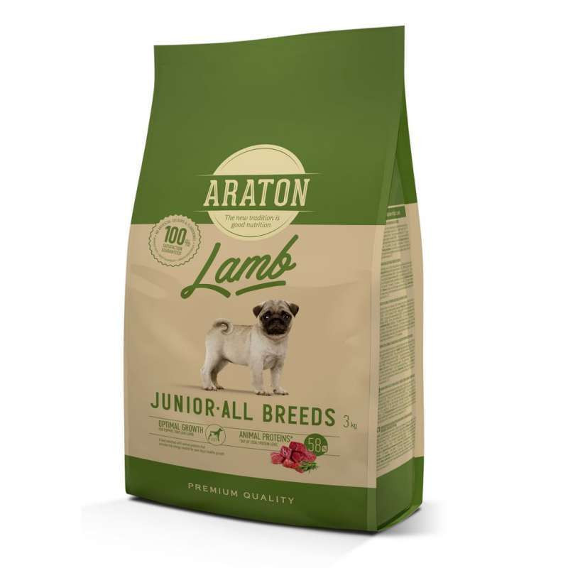 Araton Junior Lamb & Rice All Breeds Сухий корм для цуценят всіх порід з ягнятком та рисом