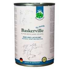 Baskerville Holistik Консерви для дорослих собак з яловичиною лососем пастернаком шпинатом і зеленню