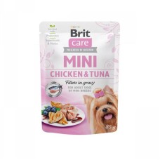 Brit Care Dog Adult Mini Chicken and Tuna Fillets in gravy Консерви для дорослих собак дрібних порід з куркою та тунцем у соусі