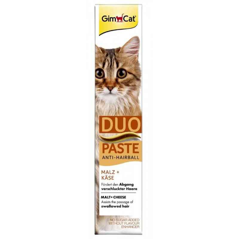GimCat Anti-Hairball Duo-Paste Паста для виведення вовни з сиром та солодом