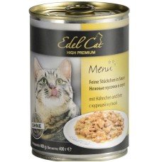 Edel Cat Консерви для дорослих кішок з куркою та качкою в соусі