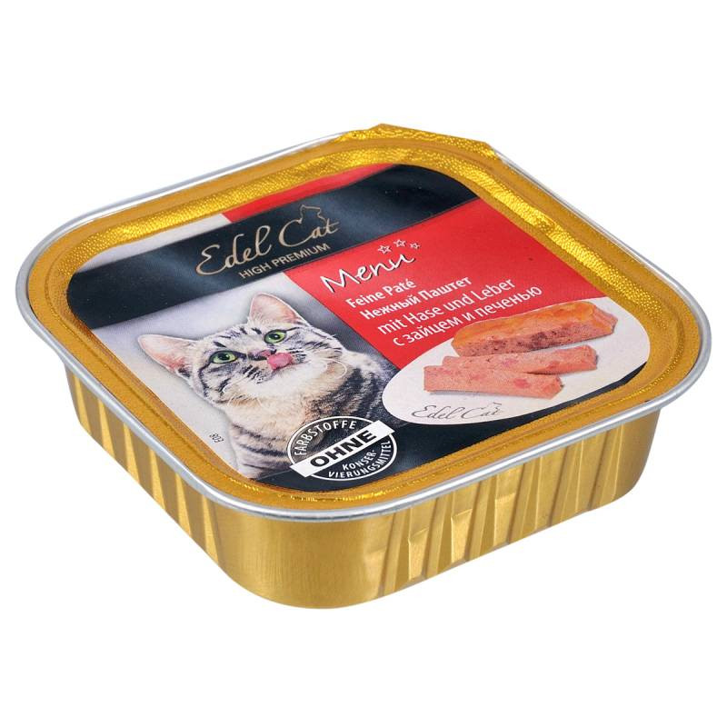 Edel Cat Паштет для дорослих кішок із зайцем та печінкою