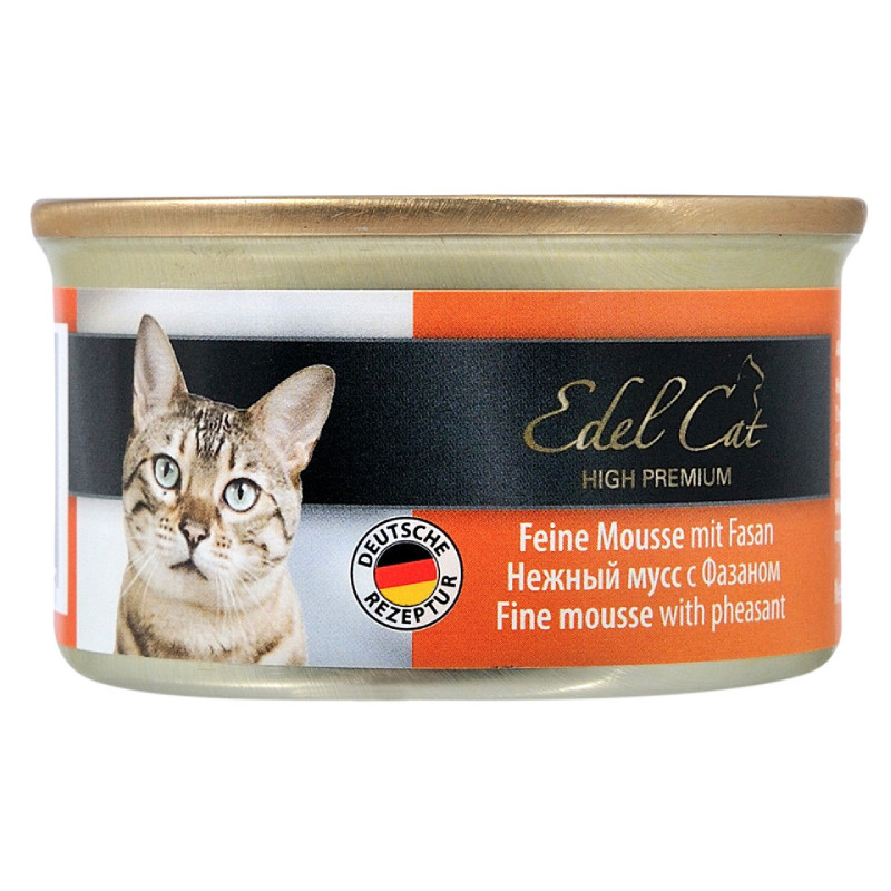 Edel Cat Ніжний мус для дорослих кішок з фазаном