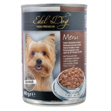Edel Dog Консерви для дорослих собак з індичкою та печінкою у соусі