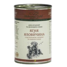 Hubertus Gold Junior Консерви для цуценят з ягнятком яловичиною пастернаком та капустою кольрабі