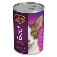 Lovely Hunter Cat Adult Beef Консерви для дорослих кішок з яловичиною у банку